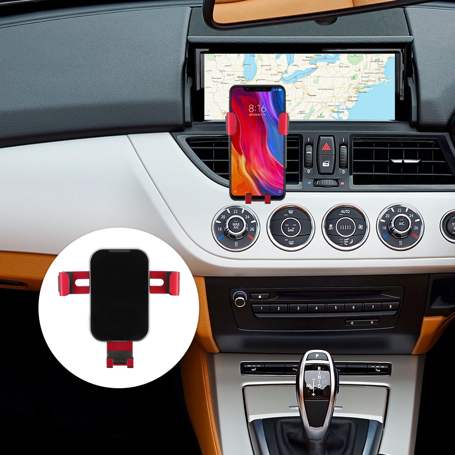 Car Phone Holder Air Vent Mount Phone Holder Car Air Outlet Navigation Bracket