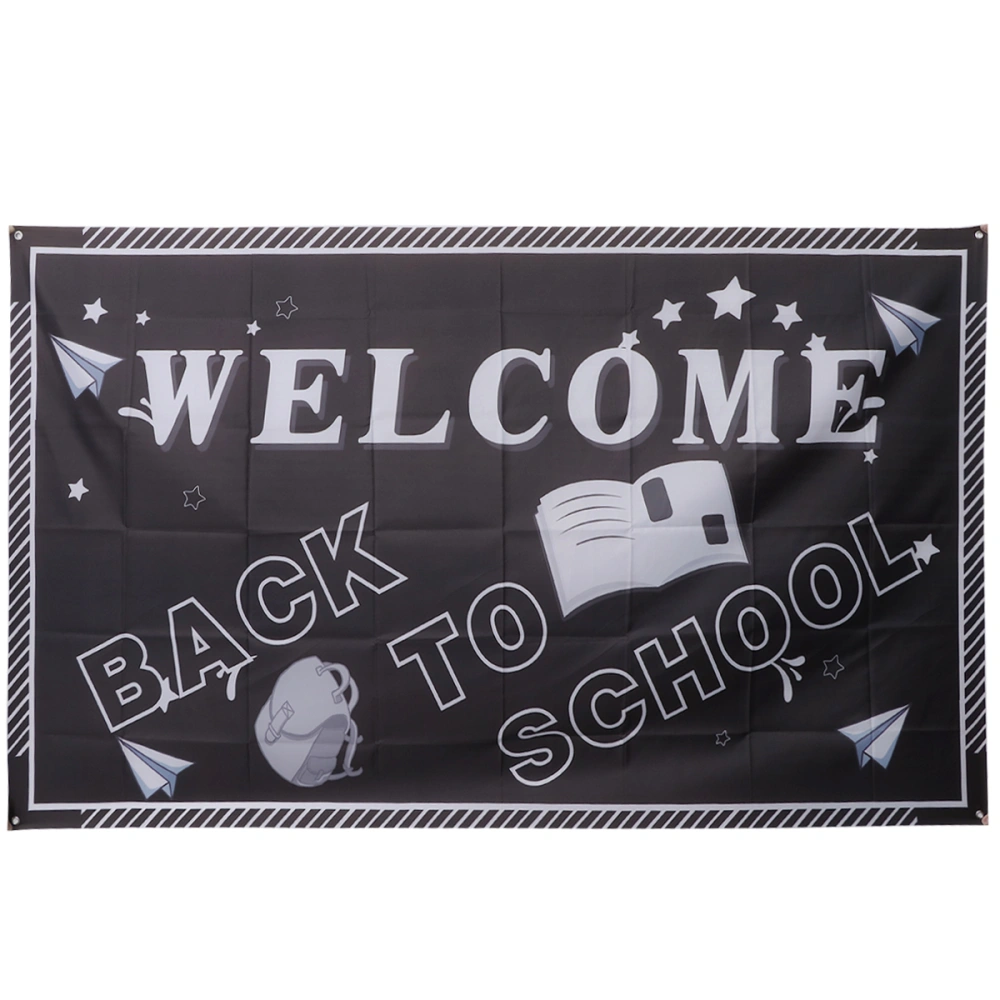 Cloth Bunting Welcome Back To School Banner Starting School Decoration Pull Flag Party Supplies 2