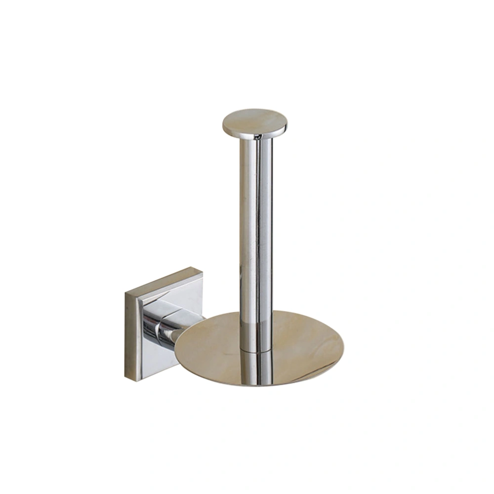 Silver Solid Stainless Steel Toilet Paper Holder Wall Mounted Toilet Tissue Box Roll Holder Bathroom Accessory