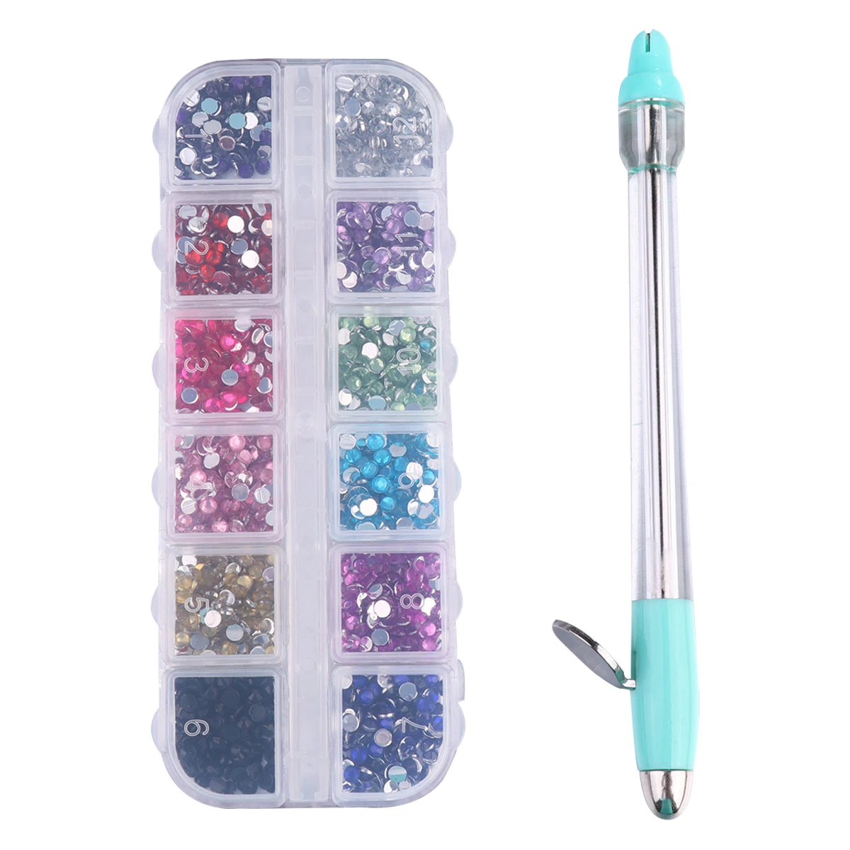 1 Set Multifunctional Nail Art Tools DIY Manicure Kit Nail Rhinestone Applicator Nail Beauty Accessories