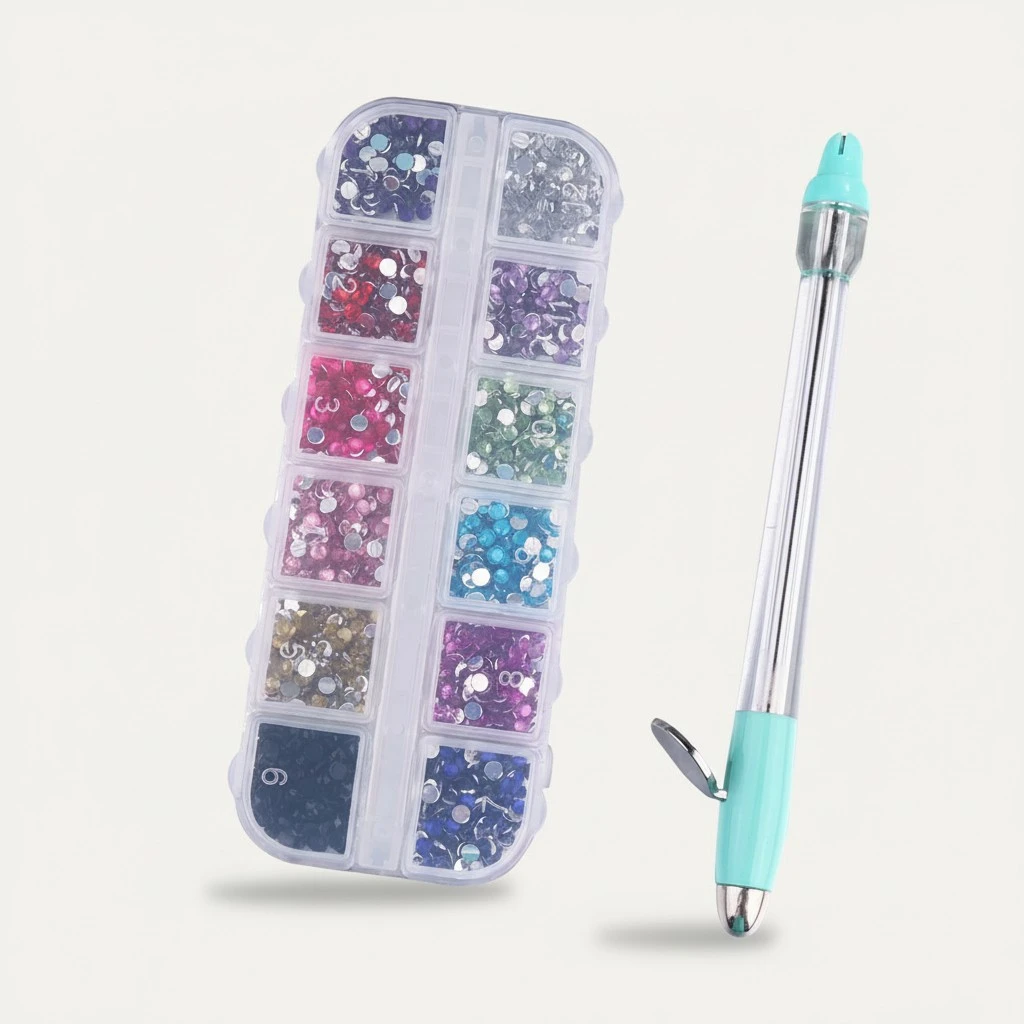 1 Set Multifunctional Nail Art Tools DIY Manicure Kit Nail Rhinestone Applicator Nail Beauty Accessories