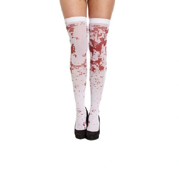 Halloween Blood Stocking Party Masquerade Cosplay Props Bloody Socks Leggings Performance Costume