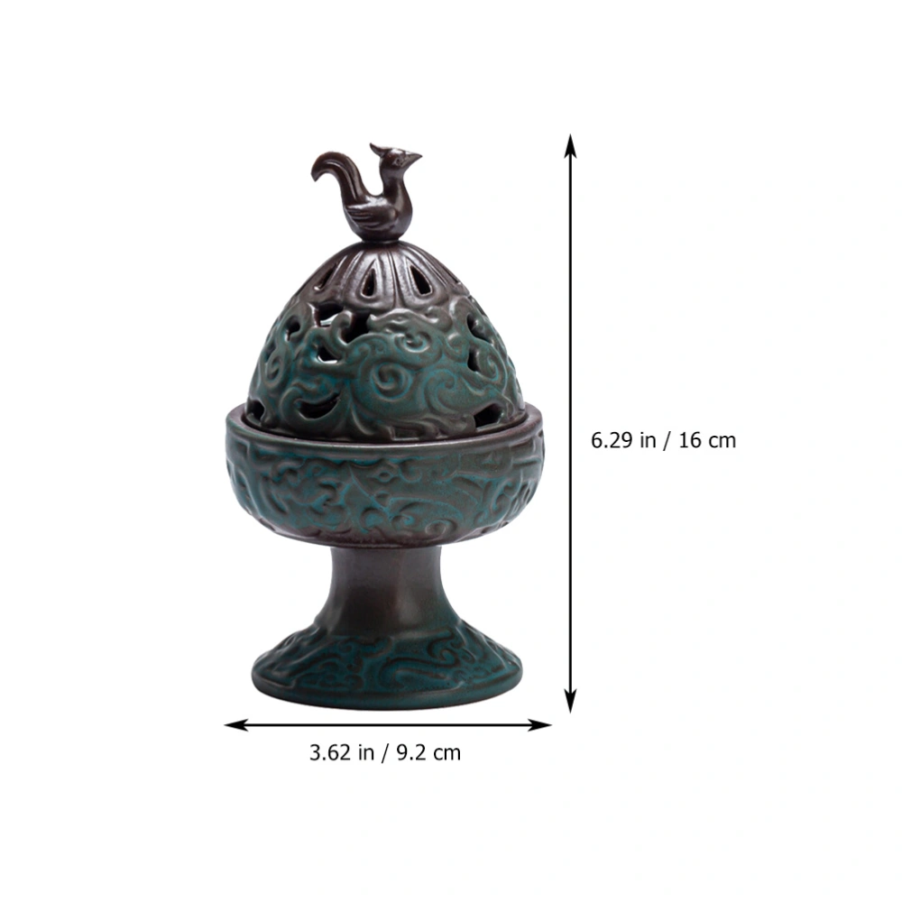 Ceramic Incense Burner Antiquing Censer Holder Home Desktop Censer Ornament