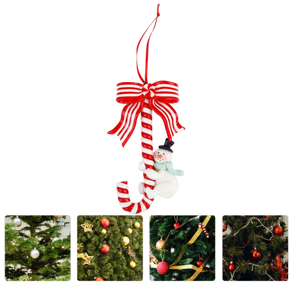 1Pc Candy Canes Pendants Christmas Tree Hanging Decorations Candy Crutch Decor