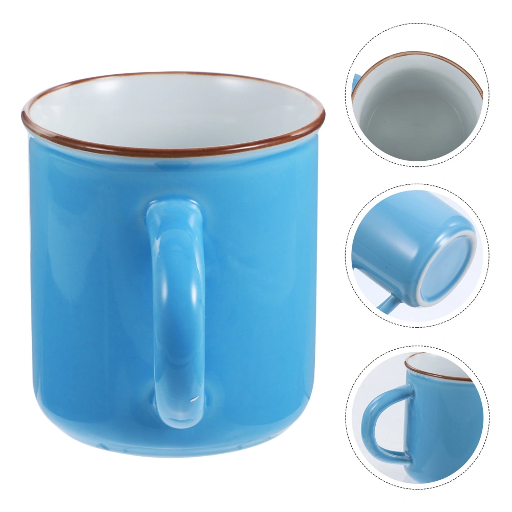 1pc Creative Water Cup Drinking Cup Breakfast Milk Coffee Cup (Sky-blue)