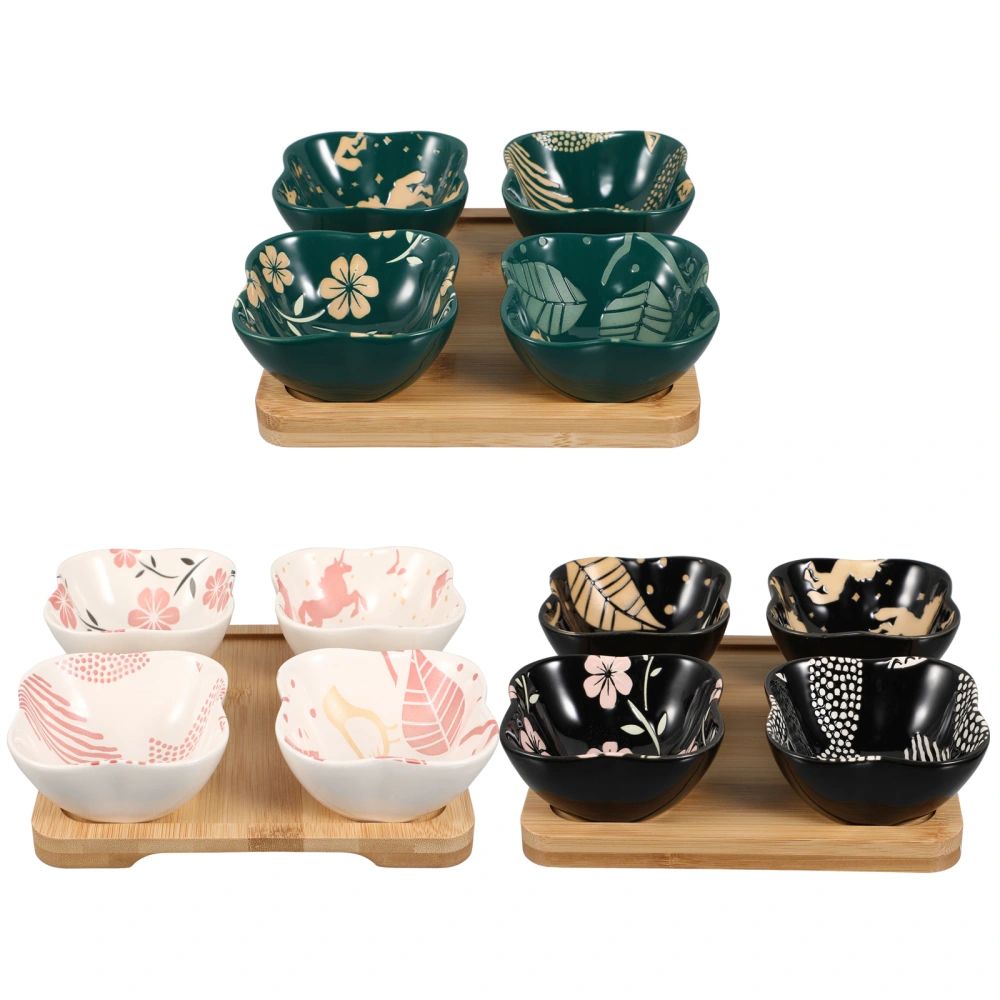 1 Set Japanese Style Seasoning Dishes Household Tableware Ceramic Sauce Dishes