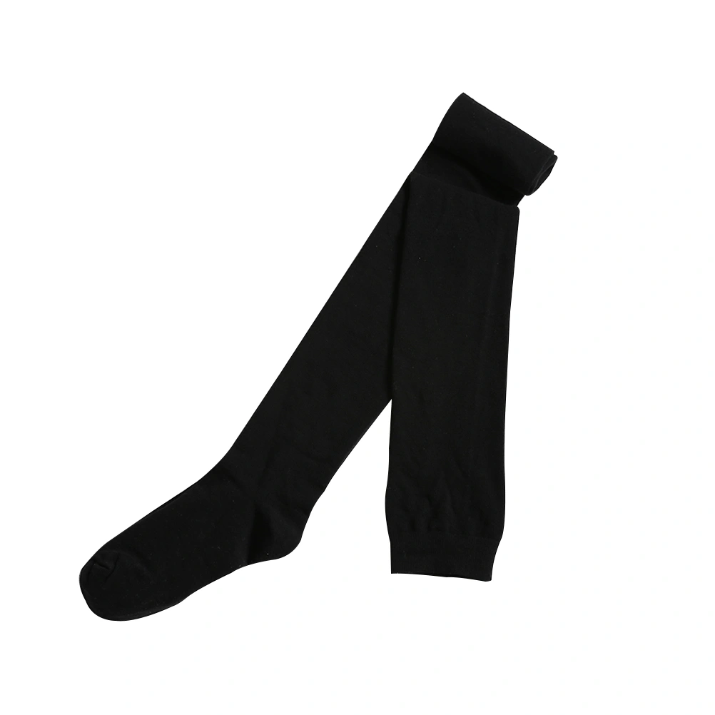 Women Thigh Cotton Socks Over the Knee Long High Socks Autumn Winter Super Long Female Socks High Cotton Socks (Black)