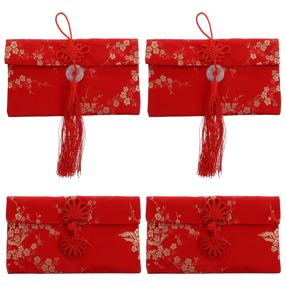 Chinese Style Cloth Red Envelope Packet Creative Wedding New Year Money Pocket