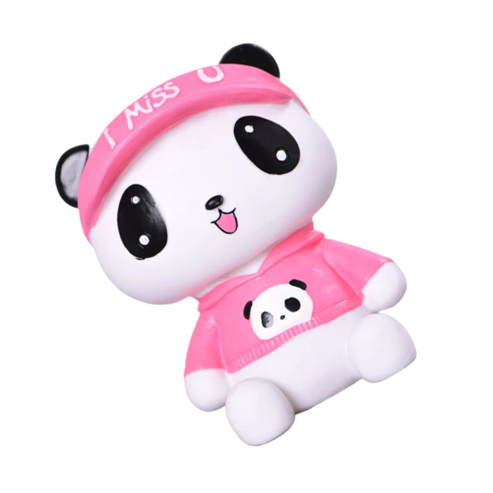 1Pc Panda Design Saving Pot Cartoon Animal Shaped Piggy Bank Household Decoration Creative Gift Supplies for Kids Children (Pink)