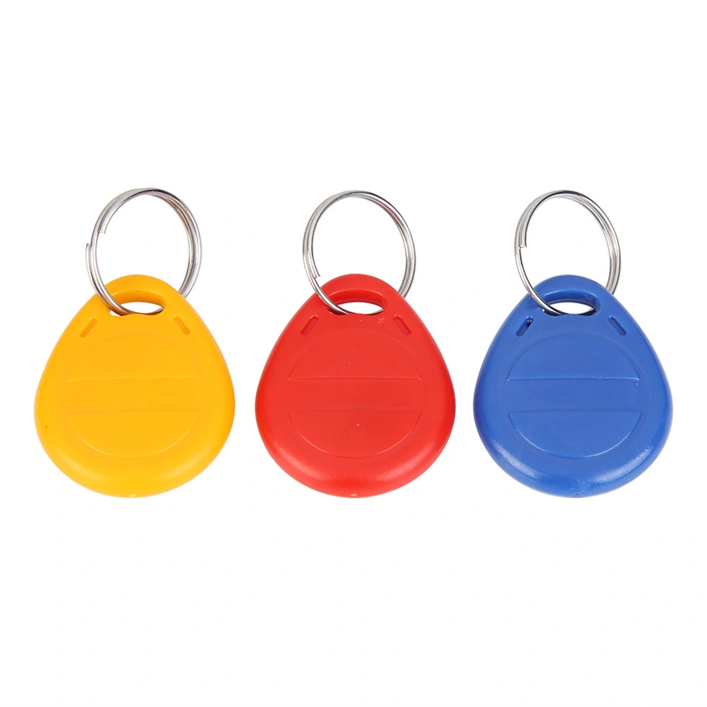 3pcs Keyfob Key Fobs ID Token Tag Keypad for Door Access Control Security Lock Wholesale (Yellow + Red + Blue)