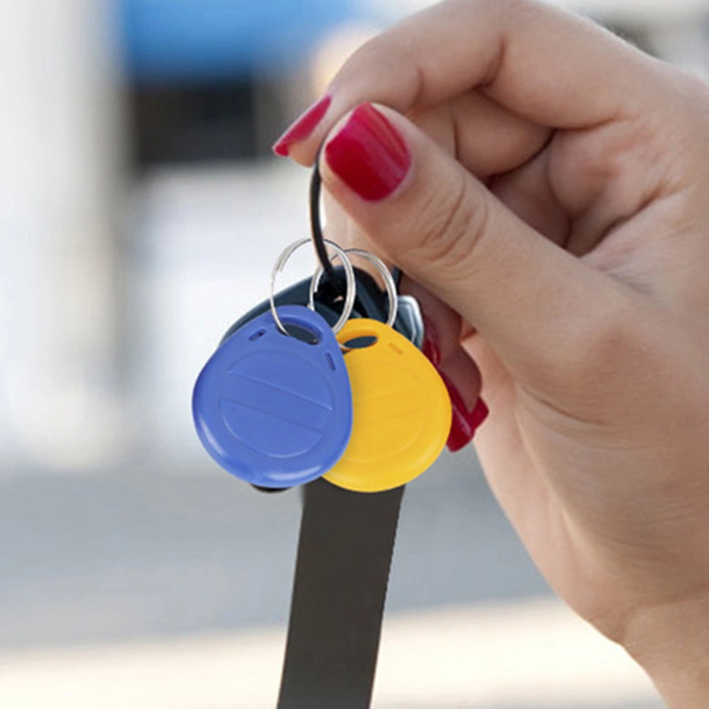 3pcs Keyfob Key Fobs ID Token Tag Keypad for Door Access Control Security Lock Wholesale (Yellow + Red + Blue)