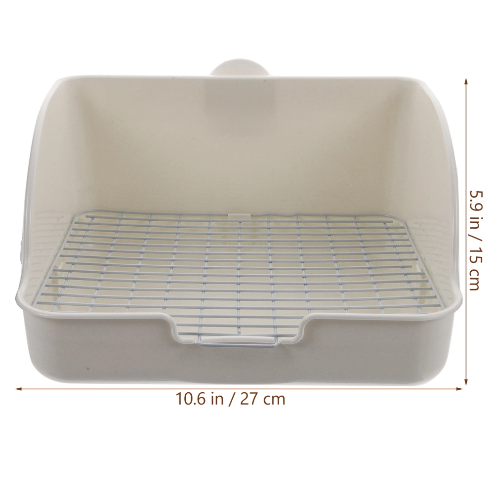 Pet Cage Potty Trainer Bunny Pet Litter Box Rabbit Trainer Toilet Cage Toilet Tray for Bunny Hamster