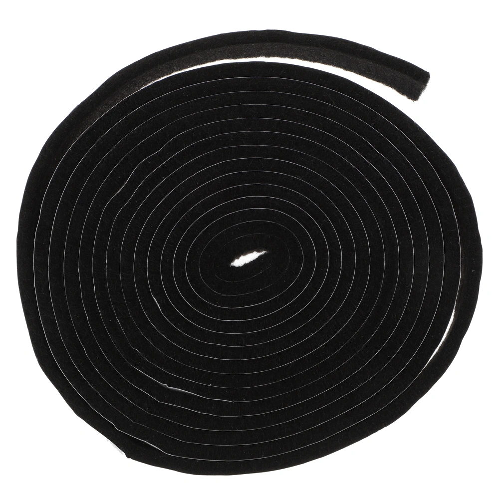 1 Roll 3.6M High Performance BBQ Gasket Smoker Seal Self Adhesive Sealing Strips Protector Outdoor Camping Accessories (Black)