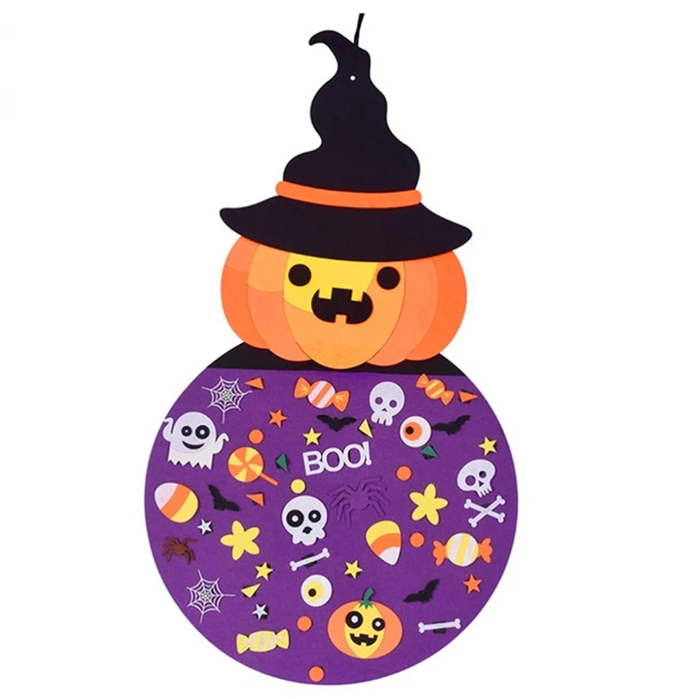 Fun DIY Halloween Hanging Felt Pumpkin Kids Crafts Ornaments Decoration Kit