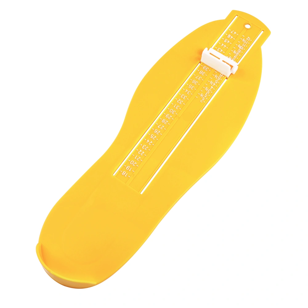 Supvox Foot Measuring Device Adults Foot Length Measuring Tool Shoes Size Measuring Gauge (Yellow)