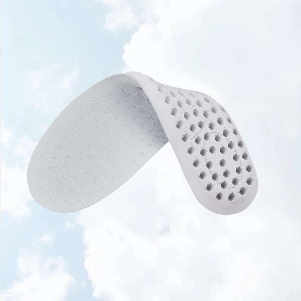 1 Pair of Rubber Breathable Sports Insoles Absorbers Comfortable Basketball Insoles Shoe Pad Insert for Men Women  Size 40 White
