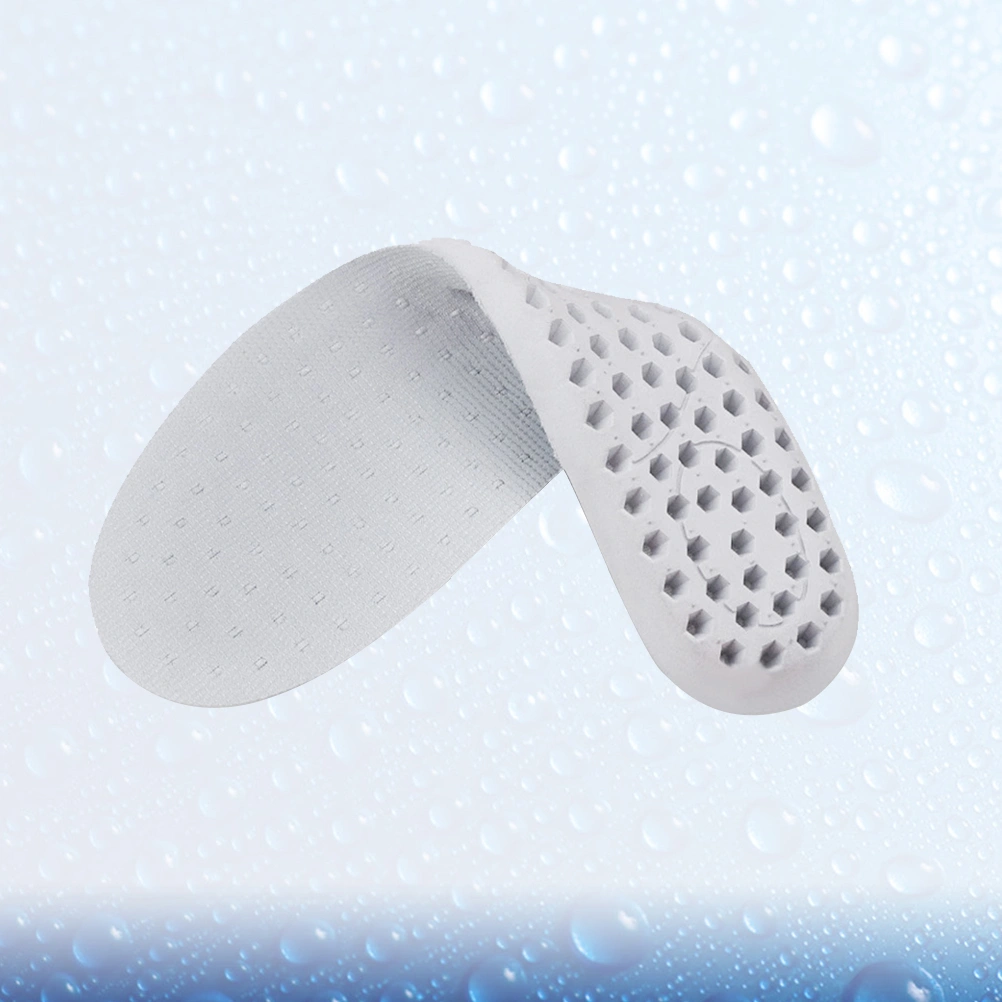 1 Pair of Rubber Breathable Sports Insoles Absorbers Comfortable Basketball Insoles Shoe Pad Insert for Men Women  Size 40 White