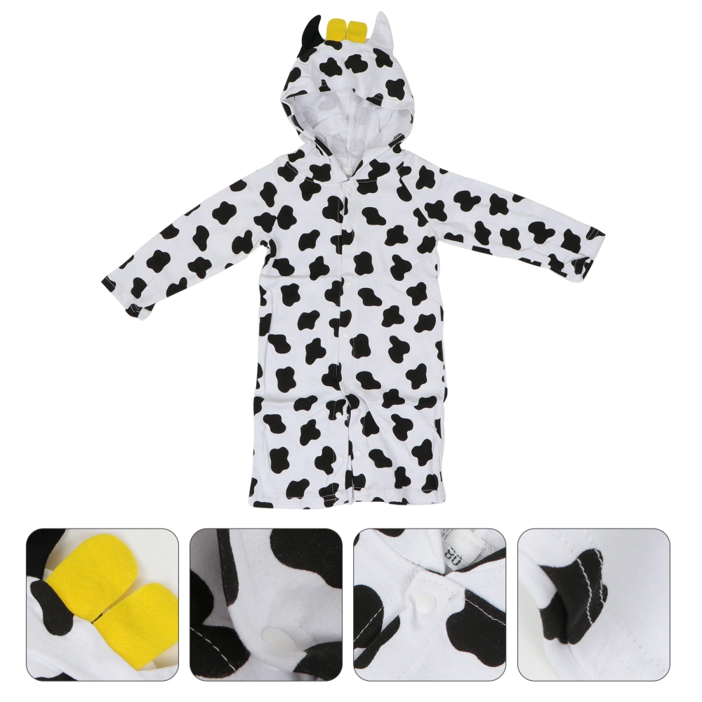 Baby Crawl Clothes Cartoon Cow Outfits Cosplay Romper for Infant Toddler