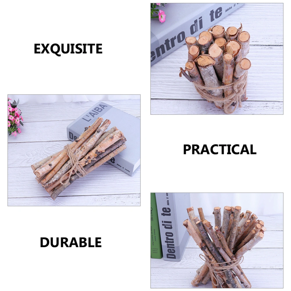 40pcs Decorative Birch Logs Dried Tree Branches Table Decoration Christmas Supplies