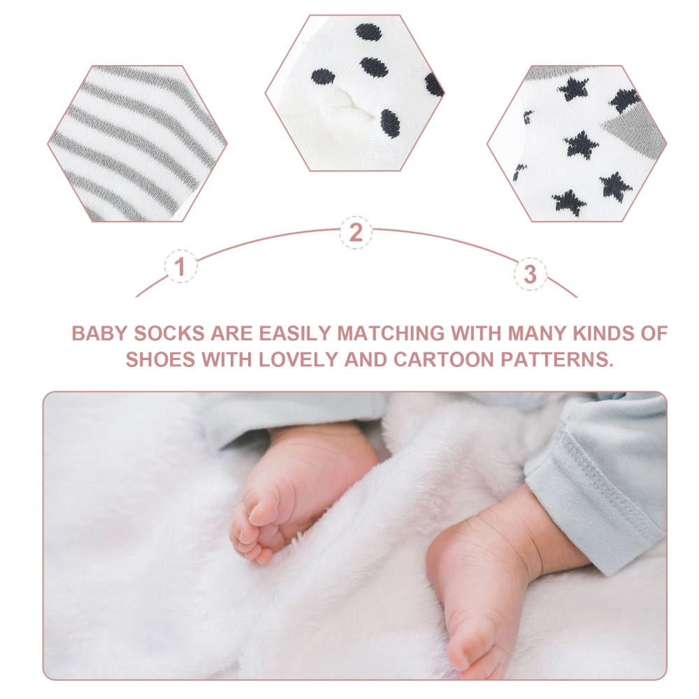 5 Paris Lovely Baby Socks Winter Warm Socks Infant Thicken Cotton Socks