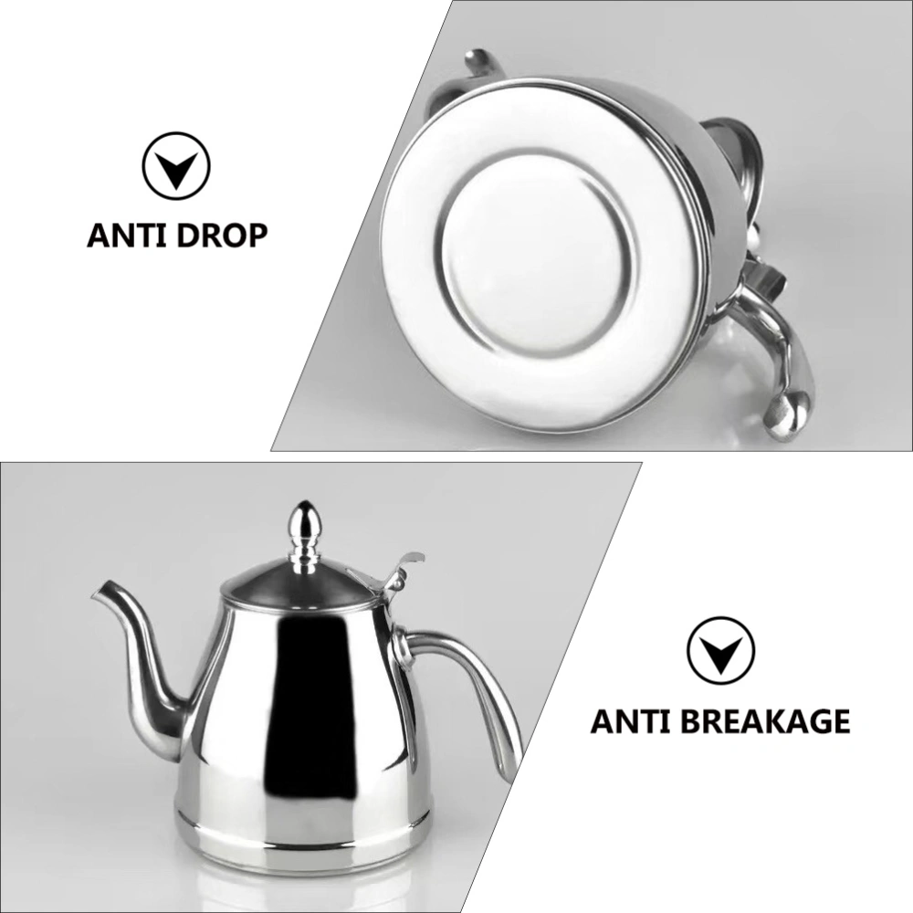 1Pc Stainless Steel Water Kettle Home Teapot Ant-scald Handle Tea Kettle