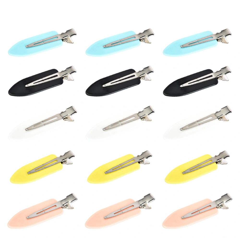 15Pcs Bangs Hairpin Headdress Duckbill Hairpin Hair Supplies (Assorted Color)