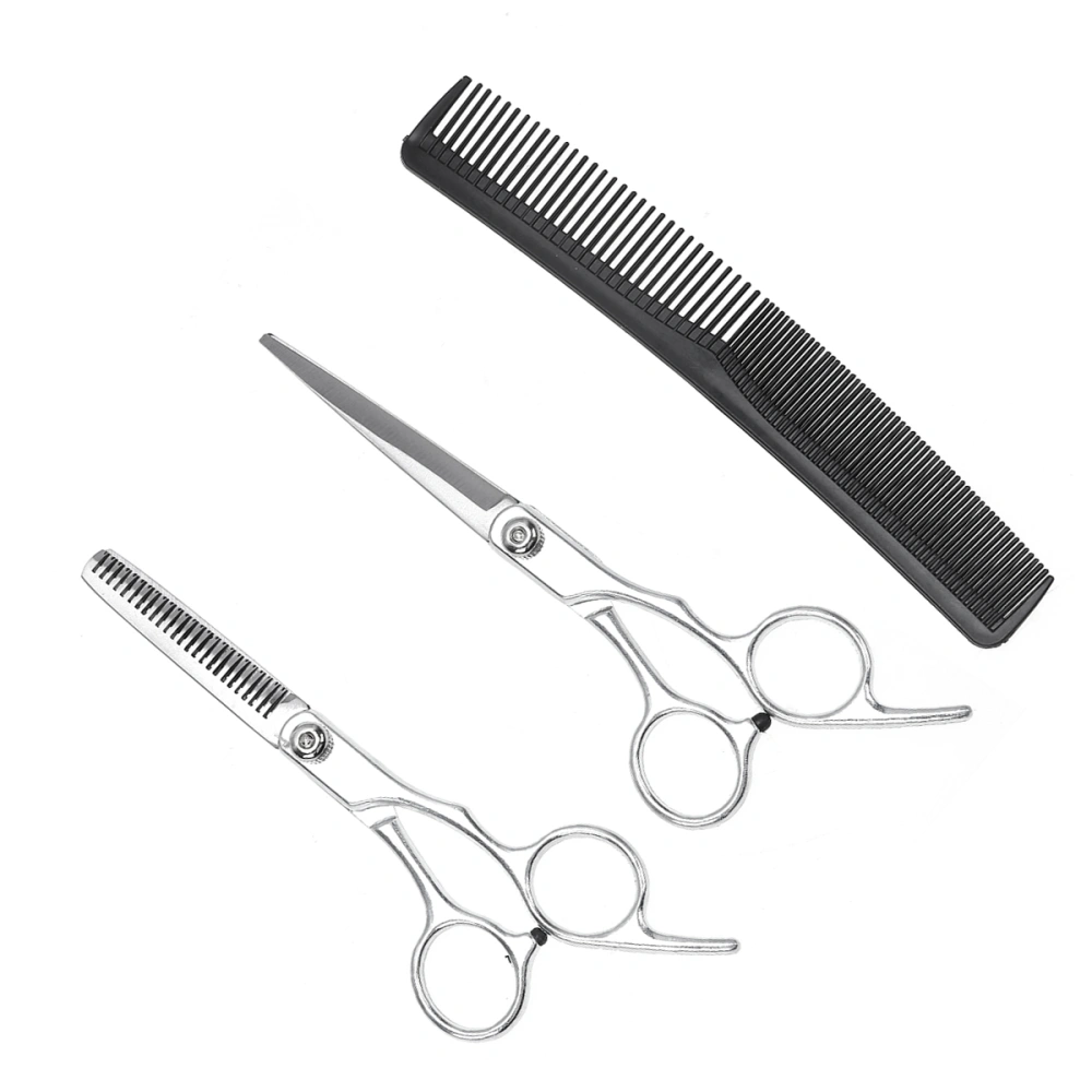 1 Set/3 Pcs Hairdressing Scissor Teeth Cut Straight Cut Comb Tools Hair Salon Accessories with Storage Bag for Barber Home DIY