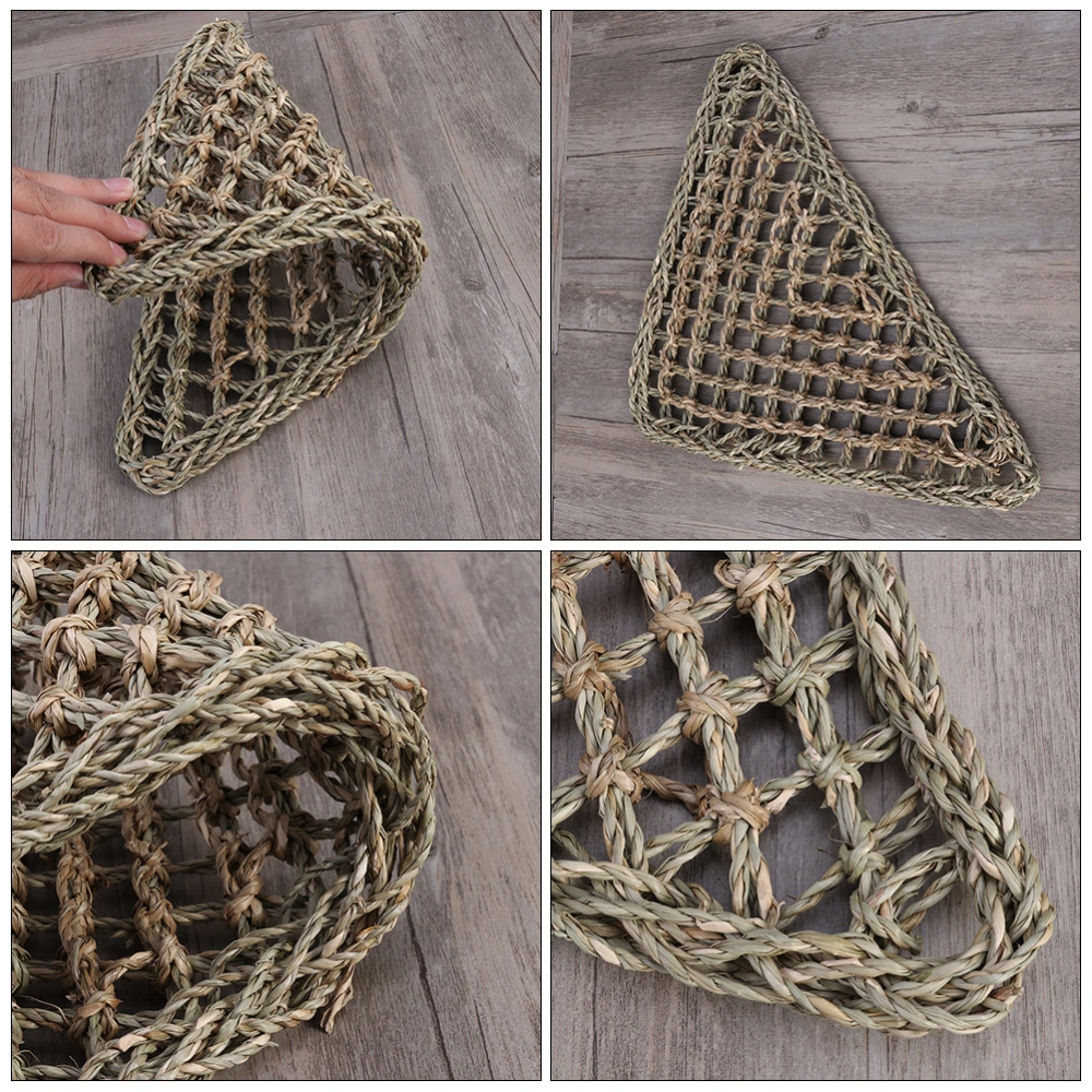 3pcs Reptile Hammock Set Mesh Lizard Loungers and Grass Mat for Pet Use