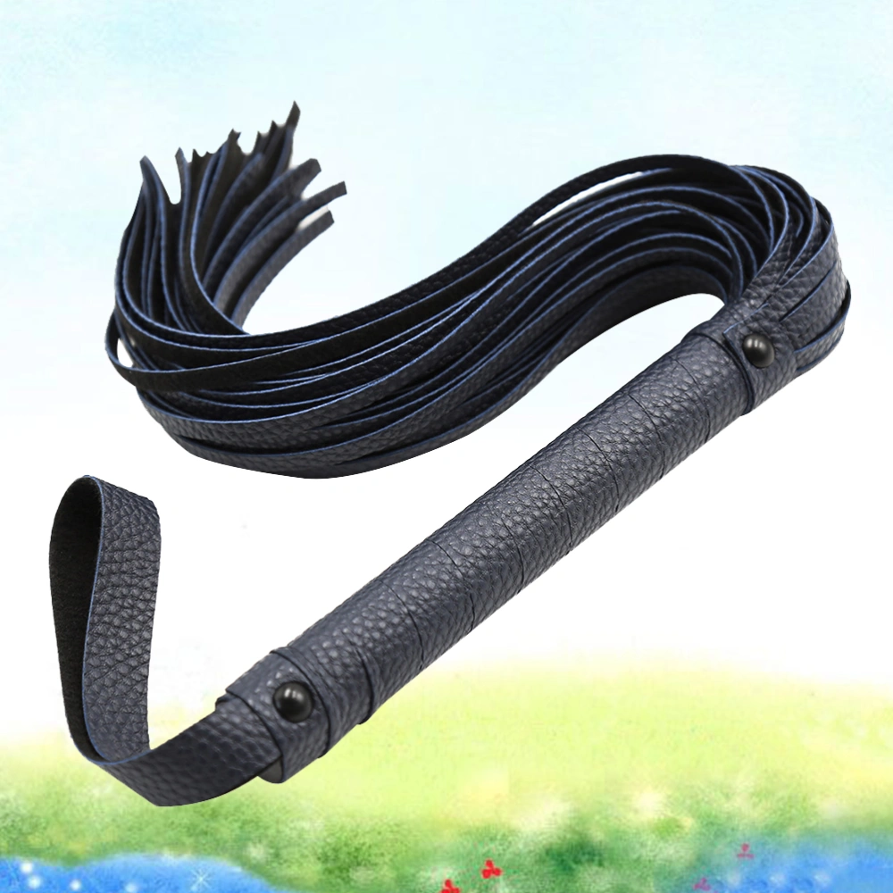 Adult Games Sexy Whip Leather Flirt Toy Flogger Erotic Toy Sex Toy for Couples Sexy (Black)