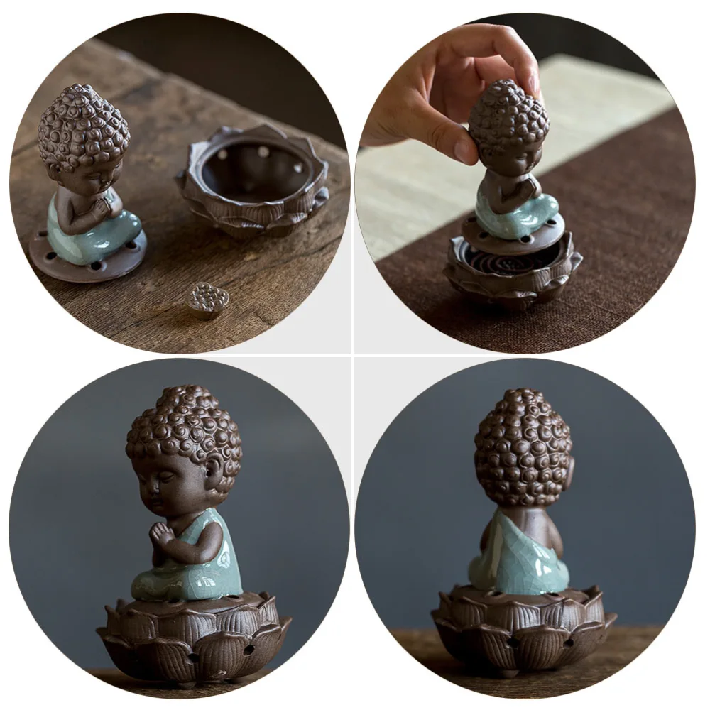 Buddha Aroma Burner Ceramic Incense Stove Incense Burner Home Accessory