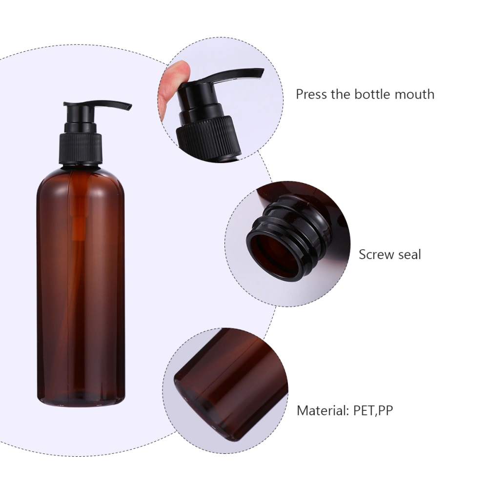 3 Pcs 300ml Empty Shampoo Bottle  Body Wash Container with Pump for Home