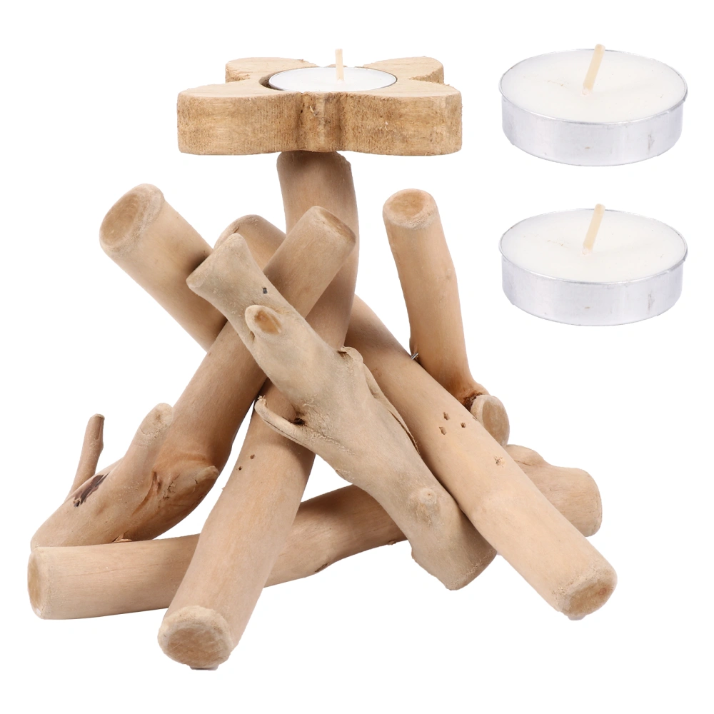 Wood Candle Holder Creative Household Candle Stand Holder Party Ornament