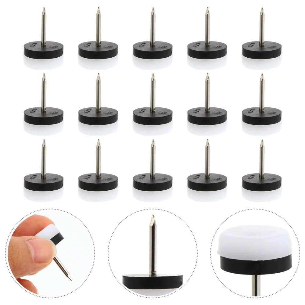 40pcs Furniture Leg Bottom Feet Pads Non-skid Floor Furniture Tacks for Home