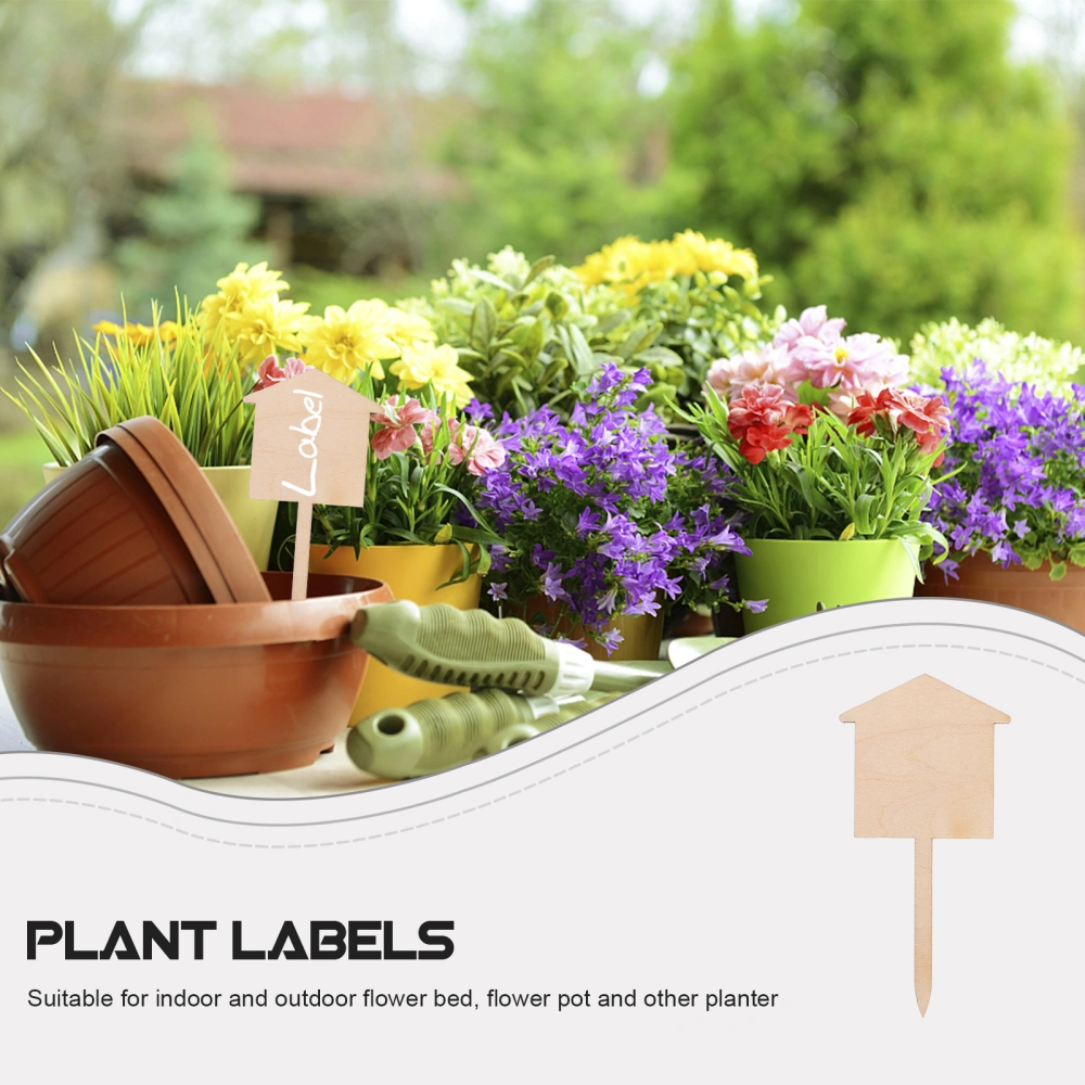 50pcs Wooden Plant Labels Garden Markers Plant Classification Signs Decorations