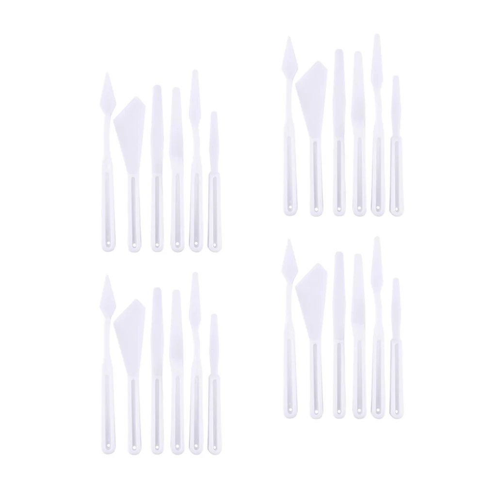 30 Pcs Clay Pottery Tool Kit Plastic Sculpting Modeling Trimming Tool Ceramics Carving Tools (White)