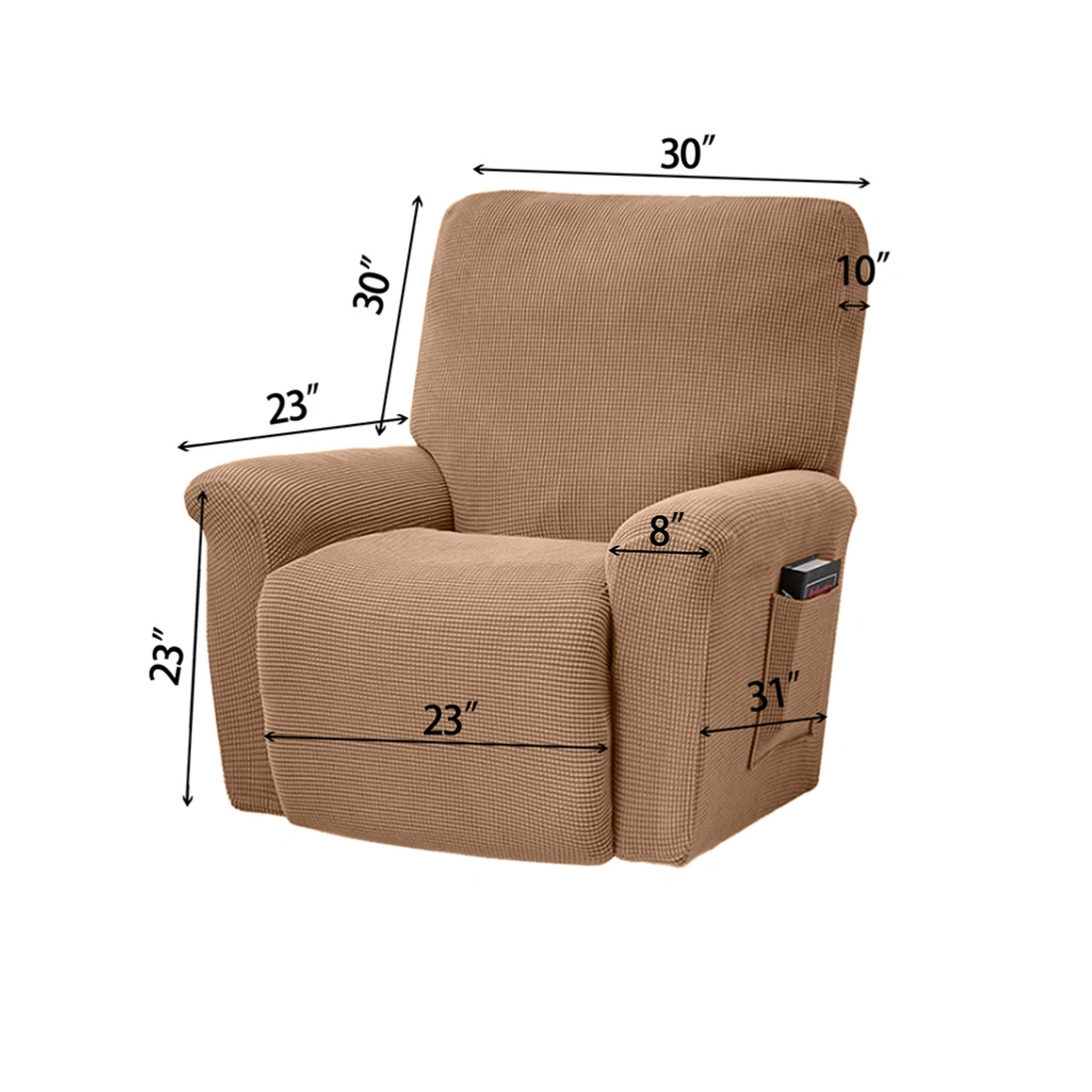 1Pc Non-slip Recliner Chair Cover Elastic Armchair Cover Massage Sofa Slipcover