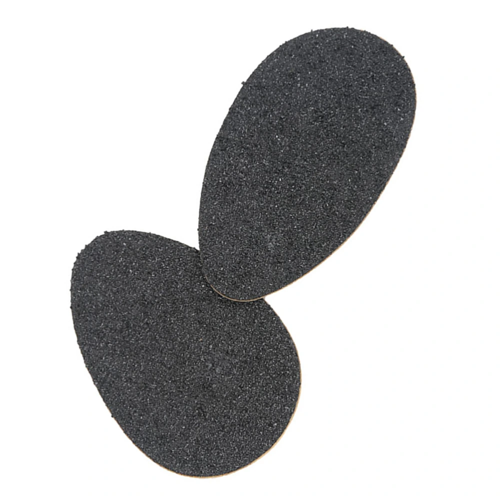 1 Pair of Self-Adhesive High Heel Sole Protectors Rubber Anti Shoe Pads Stickers Scrub Shoe Pads (Black)