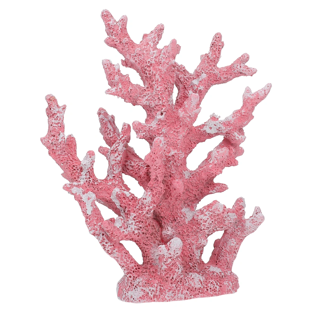 Mediterranean Style Coral Aquarium Ornament Resin Fish Tank Artificial Coral