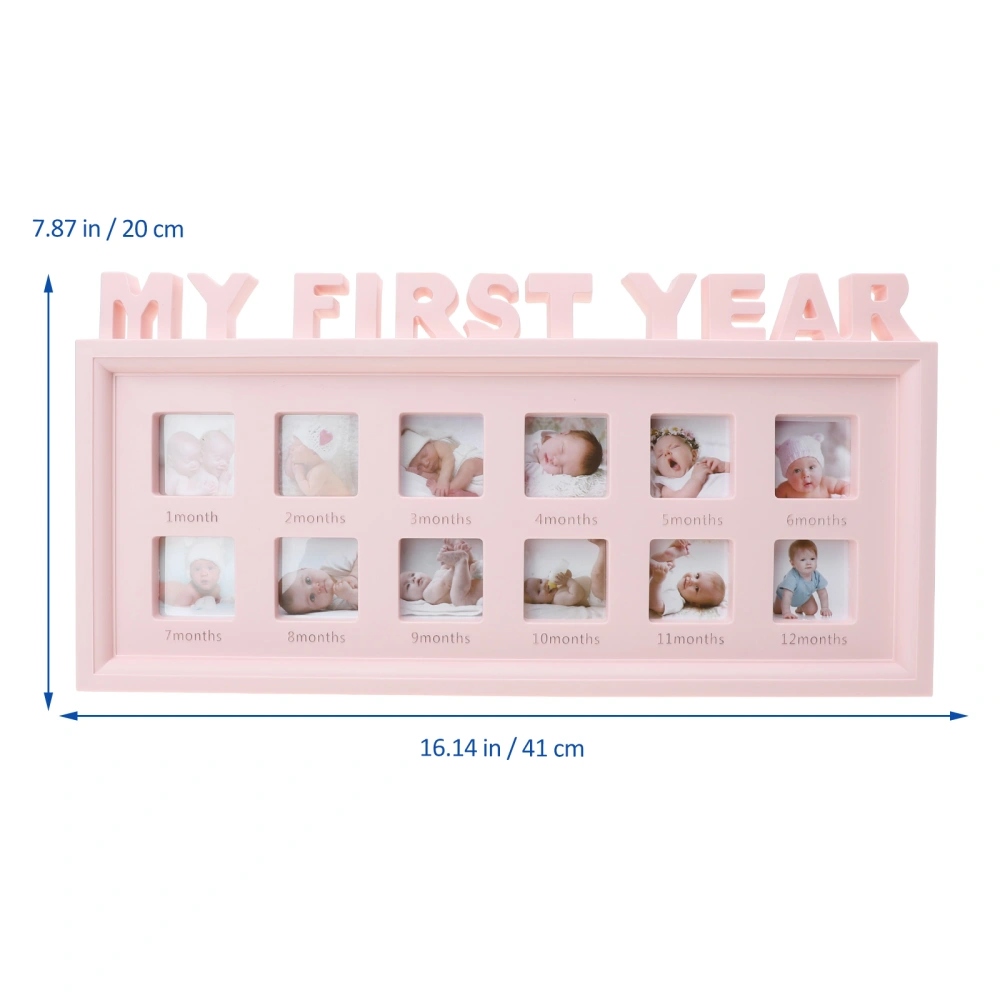 Baby First Year Picture Frame 12 Month Milestone Photo Frame Baby Shower Gift