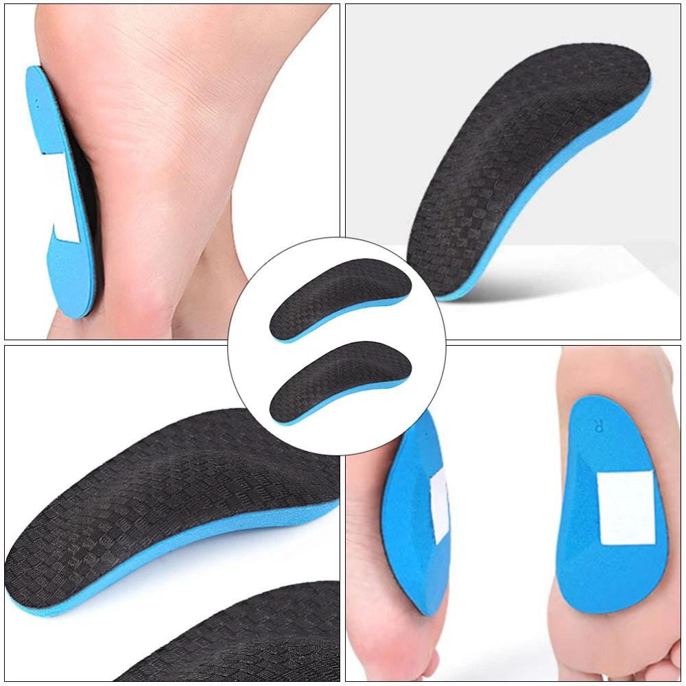 1Pair Supple Arch Pads Arch Support Foot Pads Feet Care Cushions (White)