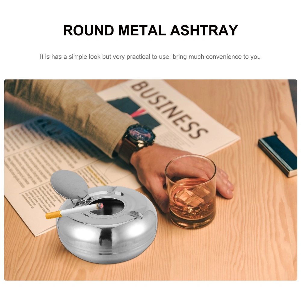 Outdoor Ash Container Stainless Steel Ashtray Metal Ashtray Cigarette Ash Tray