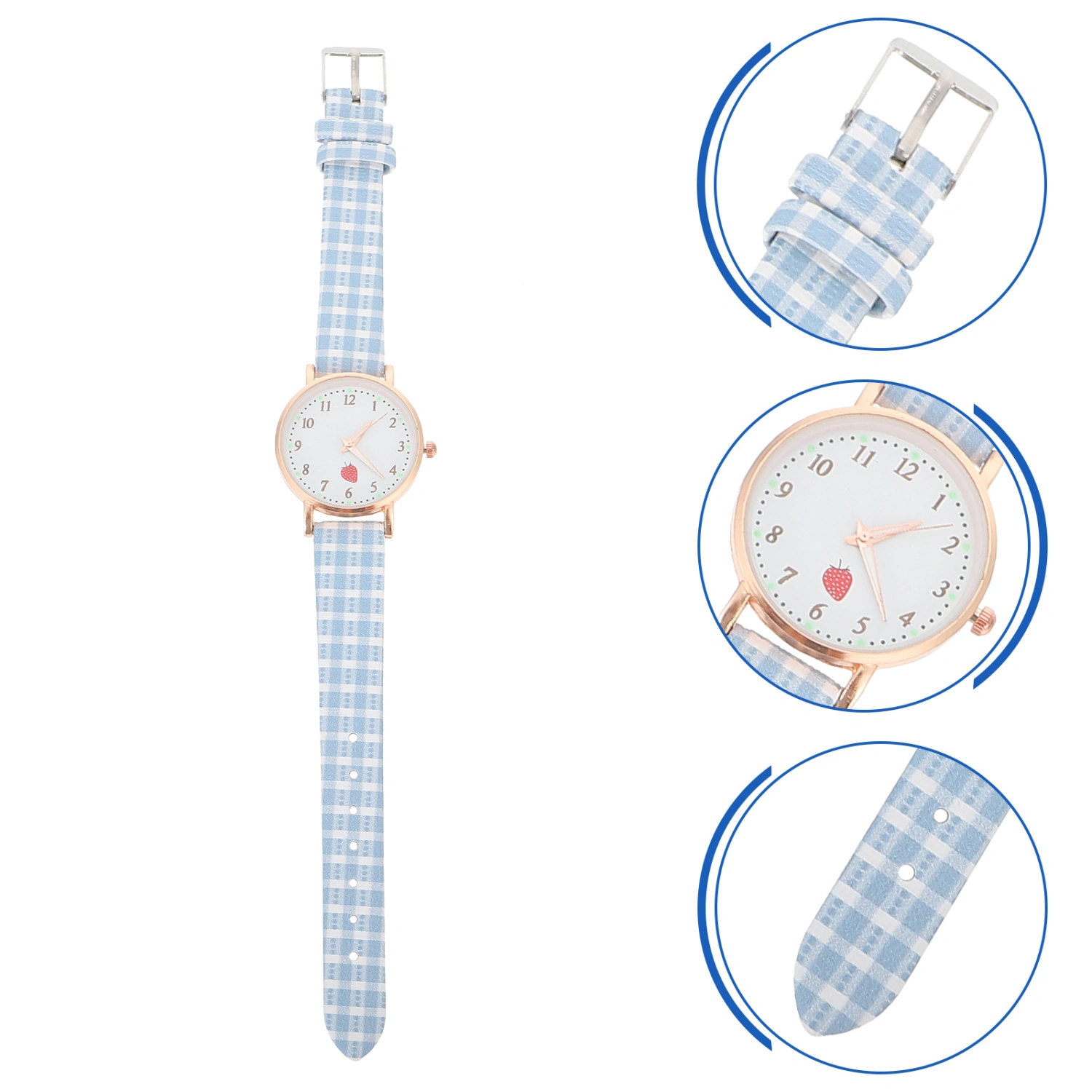 1Pc PU Wrist Watch Quartz Watch Fashion Business Watch Casual Watch for Women
