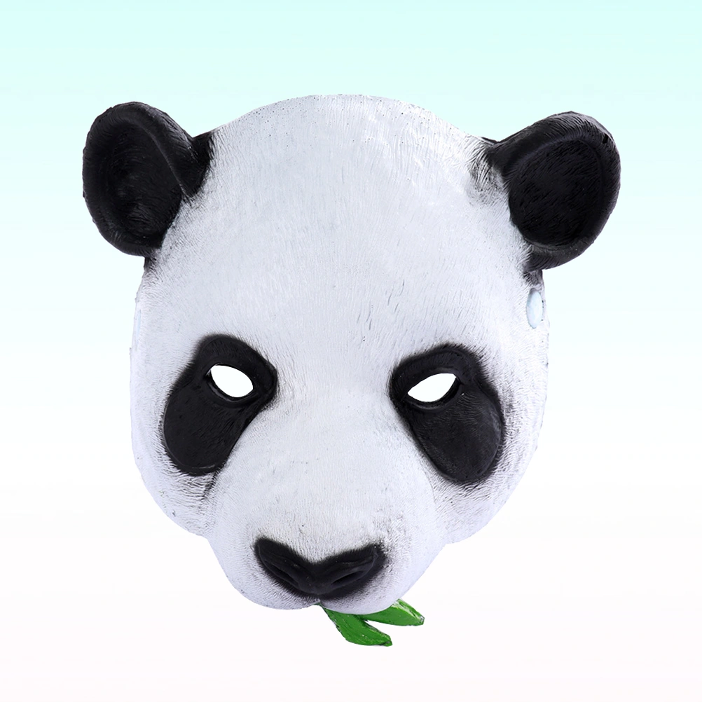 Halloween Party Funny Mask PU Big Panda Mask Carnival Party KTV Bar Face Mask Stage Performance Prop