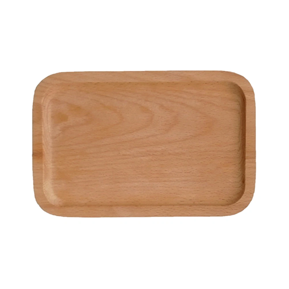 Dinner Plate Wooden Tray Household Dessert Plate Japanese Style Dessert Plate