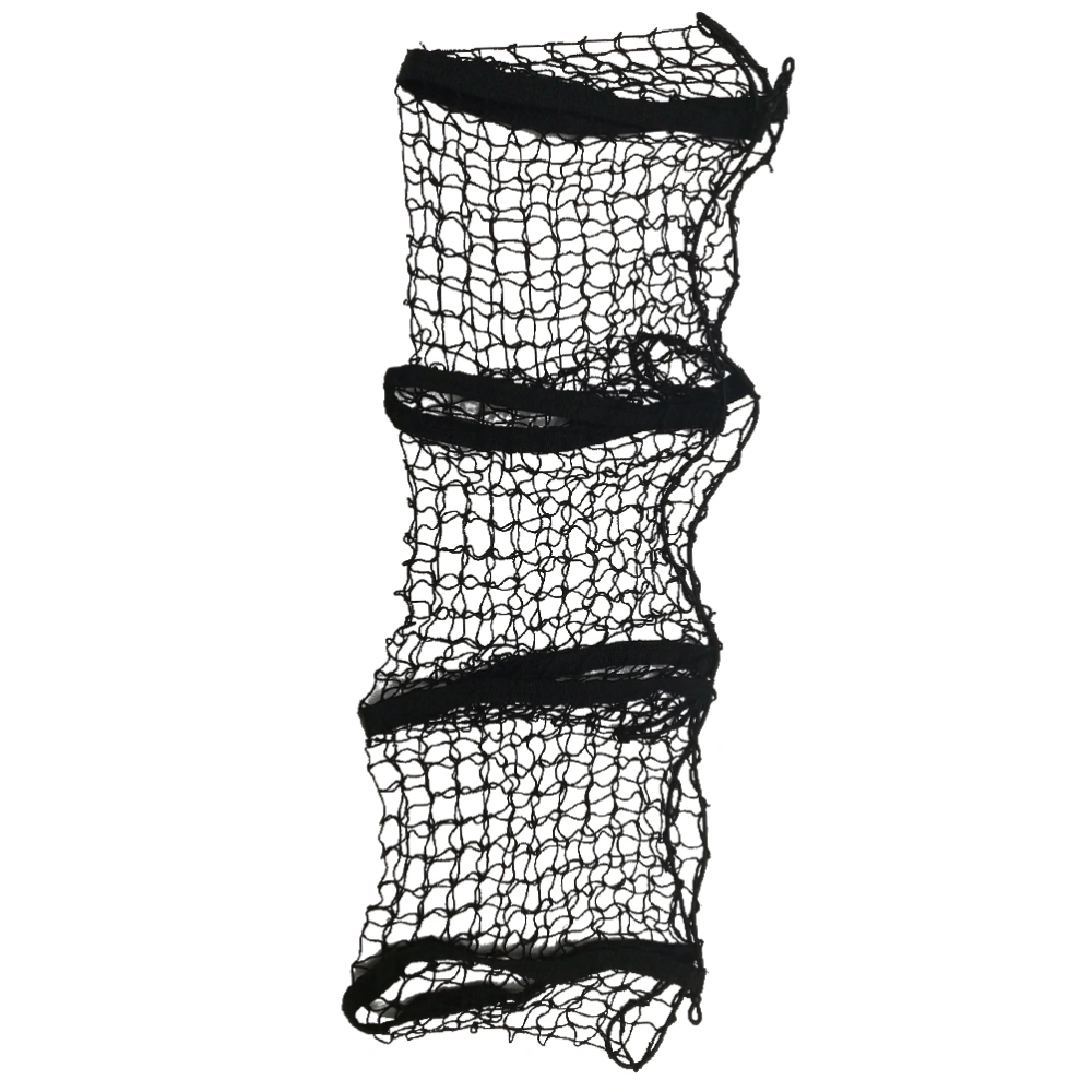 Three Pocket Mesh Storage Net Trunk Durable Cargo Organizer Auto Accessory with for SUV Car  (Black)