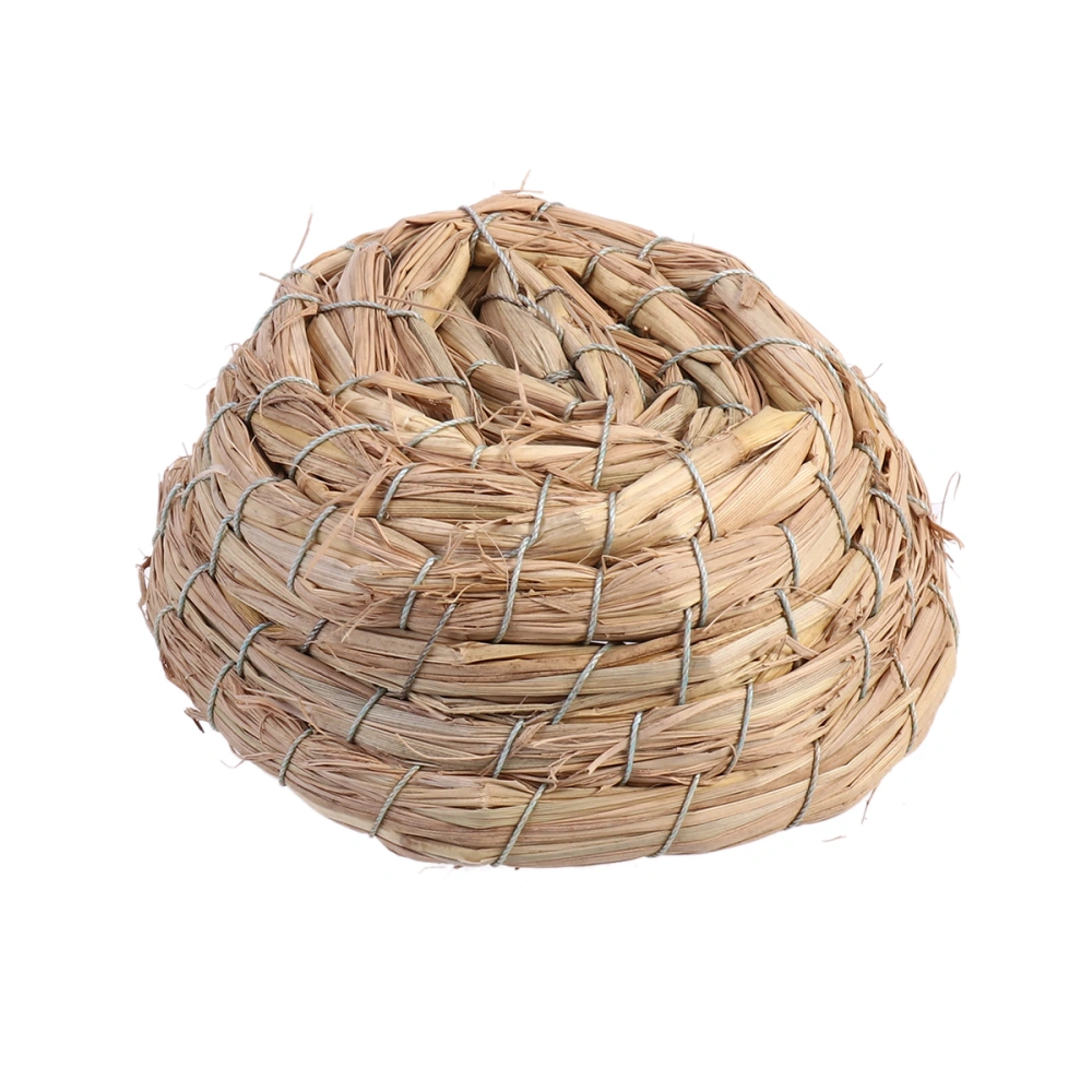 Handmade Craft Straw Weave Artificial Bird Nest For House Home Decor Prop