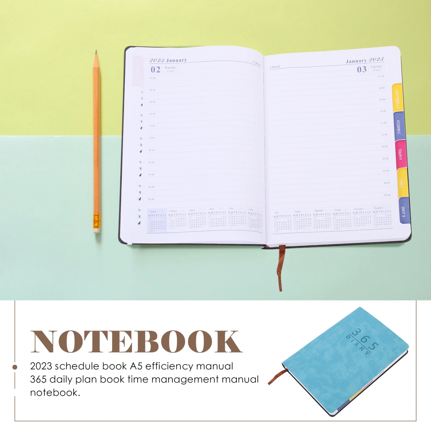 Appointment Book Daily Planner 2023 Daily Planner English Planner 2023