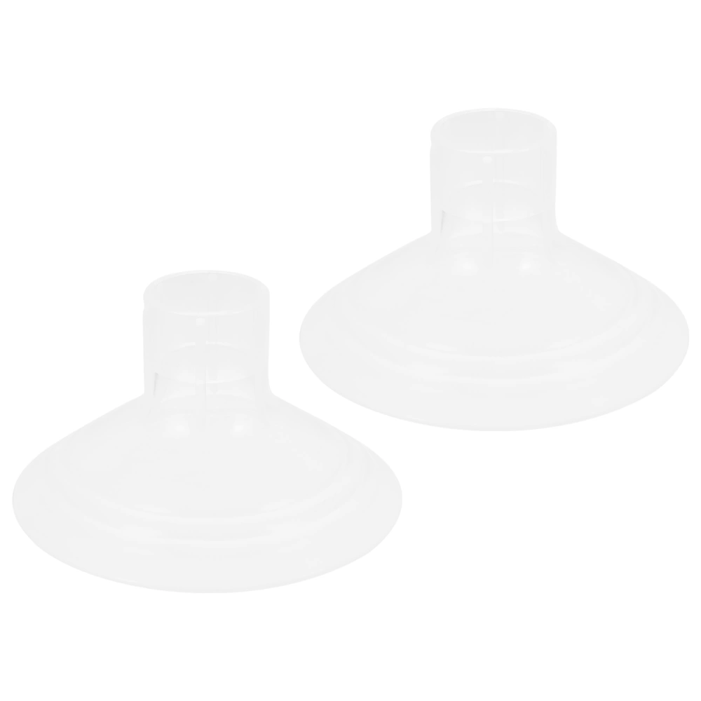 2Pcs Manual Breast Pump Accessories Reverse Backflow Preventers (White)