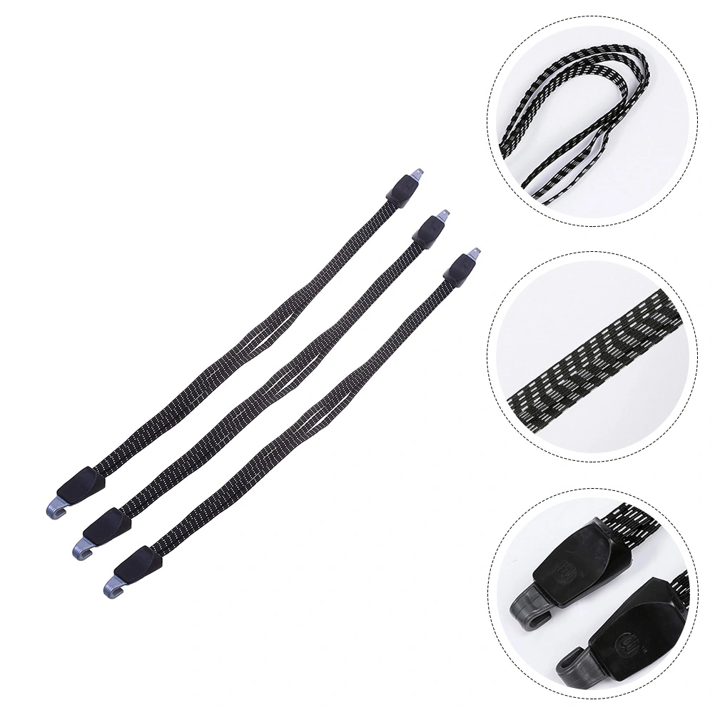 3pcs Luggage Elastic Straps with Hook Bike Bungee Cords for Camping and Cargo