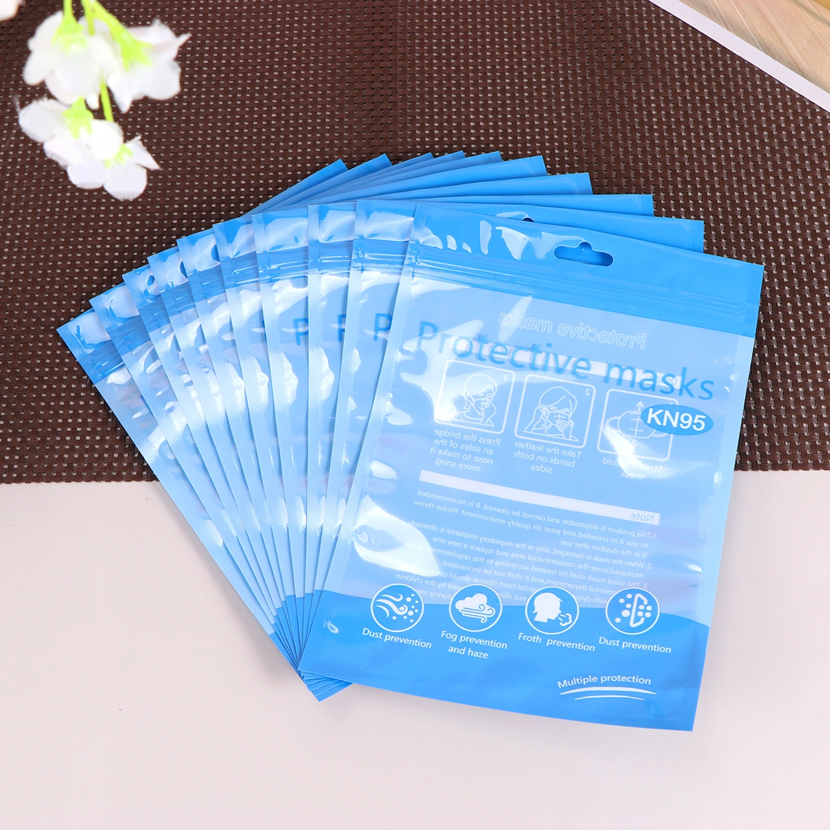 20PCS Reclosable Sealing Bags Plastic Disposable Storage Pouch Packaging Bag (Blue)